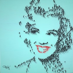 Mocambo Smile by Craig Alan - Mixed Media sized 36x36 inches. Available from Whitewall Galleries